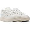 Reebok Club C Double Revenge Platform Tennis Shoes for Women, Fashion Womens Sneakers(Chalk/Chalk/Alabaster)