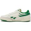 Reebok Club C Double Revenge Platform Tennis Shoes for Women, Fashion Womens Sneakers(Chalk/White/Glen Green)