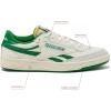 Reebok Club C Double Revenge Platform Tennis Shoes for Women, Fashion Womens Sneakers(Chalk/White/Glen Green)