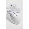 Reebok Club C Double Revenge Platform Tennis Shoes for Women, Fashion Womens Sneakers(Cold Grey/White/Hoops Blue)