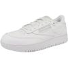 Reebok Club C Double Revenge Platform Tennis Shoes for Women, Fashion Womens Sneakers(Ftwr White Ftwr White Cold Grey 2)