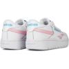 Reebok Club C Double Revenge Platform Tennis Shoes for Women, Fashion Womens Sneakers(Ftwr White/Pink Glow/Radiant Aqua)