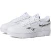 Reebok Club C Double Revenge Platform Tennis Shoes for Women, Fashion Womens Sneakers(White/Core Black/Pure Grey)