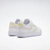 Reebok Club C Double Revenge Platform Tennis Shoes for Women, Fashion Womens Sneakers(White/Lucid Lilac/Solar Acid Yellow)