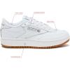Reebok Club C Double Revenge Platform Tennis Shoes for Women, Fashion Womens Sneakers(White/Reebok Gum 07/White)