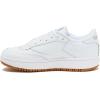 Reebok Club C Double Revenge Platform Tennis Shoes for Women, Fashion Womens Sneakers(White/Reebok Gum 07/White)