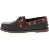 Sperry Men’s Authentic Original 2-Eye Boat Shoe(Black/Amaretto)