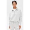 Sweaty Betty Women’s Sand Wash Soft Half Zip Pullover Sweatshirt(Ice Grey Marl)