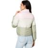 U.S. POLO ASSN. Crop Multi Color-Blocked Puffer Jacket(Parfait Pink)