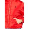 U.S. POLO ASSN. Cropped Puffer Jacket(Racing Red)