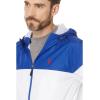 U.S. POLO ASSN. Men’s USPA Color-Block Hooded Windbreaker(Blue Raft)