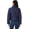 U.S. POLO ASSN. Onion Quilted Boxy Crop Jacket with Cinched Hem(Classic Navy)