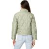 U.S. POLO ASSN. Onion Quilted Boxy Crop Jacket with Cinched Hem(Vintage Sage)