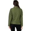 U.S. POLO ASSN. Quilted Moto Jacket with Cozy Faux Fur Lining And Rib Trim(Cypress Olive)