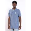 U.S. Polo Assn. Men’s Short-Sleeve Polo Shirt with Applique, Casual Summer Slim Fit Polo Shirt with Contrast Color(Cadet Blue Heather)
