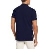 U.S. Polo Assn. Men’s Short-Sleeve Polo Shirt with Applique, Casual Summer Slim Fit Polo Shirt with Contrast Color(Classic Navy/White)