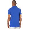 U.S. Polo Assn. Men’s Short-Sleeve Polo Shirt with Applique, Casual Summer Slim Fit Polo Shirt with Contrast Color(Cobalt Blue/Yellow)