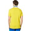 U.S. Polo Assn. Men’s Short-Sleeve Polo Shirt with Applique, Casual Summer Slim Fit Polo Shirt with Contrast Color(Cyber Yellow)