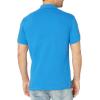 U.S. Polo Assn. Men’s Short-Sleeve Polo Shirt with Applique, Casual Summer Slim Fit Polo Shirt with Contrast Color(Sonic Blue)