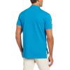 U.S. Polo Assn. Men’s Short-Sleeve Polo Shirt with Applique, Casual Summer Slim Fit Polo Shirt with Contrast Color(Teal Blue)
