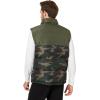 U.S. Polo Assn. Mens Uspa Color-block Puffer Vest(Olive County)