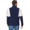 U.S. Polo Assn. Mens Uspa Stretch Woven Cut Panel Full Zip Jacket(Classic Navy)