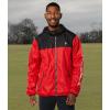 U.S. Polo Assn. mens Uspa Color-block Windbreaker(Engine Red)