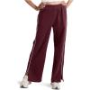 Beyond Yoga Women’s Luxefleece Piper Wide Leg Pants(Dark Cherry)