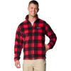 Columbia Sportswear Mens Steens Mountain Printed Jacket, Mountain Red Check Print 2, Large
