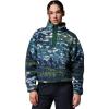 Columbia womens Helvetia™ Ii Printed Cropped Half Snap(Everblue Sisters/Rain Forest)