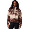 Columbia womens Helvetia™ Ii Printed Cropped Half Snap(Tobacco Sisters/Dark Stone)
