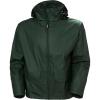 Helly-Hansen Workwear Voss Waterproof Mens Rain Jacket Featuring Full Stretch Fabric and Adjustable Hood(490 Dark Green)