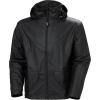 Helly-Hansen Workwear Voss Waterproof Mens Rain Jacket Featuring Full Stretch Fabric and Adjustable Hood(990 Black)