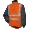 Helly-Hansen Workwear Voss Waterproof Mens Rain Jacket Featuring Full Stretch Fabric and Adjustable Hood(En471 Orange/Black)