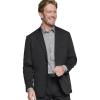 Johnston & Murphy XC Flex Unlined Plaid Knit Blazer for Men, Mens Sports Jacket, Casual Blazer for Men(Black)