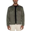 Liverpool Men’s Knit Denim Overshirt(Pewter Green)