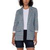 Liverpool Petite Boyfriend Blazer w/Princess Darts(Royal Navy Glen Plaid)