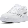 Reebok Club C Double Revenge Platform Tennis Shoes for Women, Fashion Womens Sneakers(White/Core Black/Pure Grey)