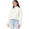 U.S. POLO ASSN. Onion Quilted Boxy Crop Jacket with Cinched Hem(Vanilla Prep)