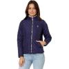 U.S. POLO ASSN. Quilted Moto Jacket with Cozy Faux Fur Lining And Rib Trim(Evening Blue)