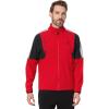 U.S. Polo Assn. Mens Uspa Stretch Woven Cut Panel Full Zip Jacket(Engine Red)