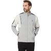 U.S. Polo Assn. Mens Uspa Stretch Woven Cut Panel Full Zip Jacket(Vapor Grey)