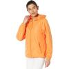 U.S. Polo Assn. Women’s USPA Hooded Colorblocked Windbreaker Mesh Lining(Orange Peel)