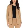 Womens Boyfriend Blazer with Princess Darts(Desert Camel)