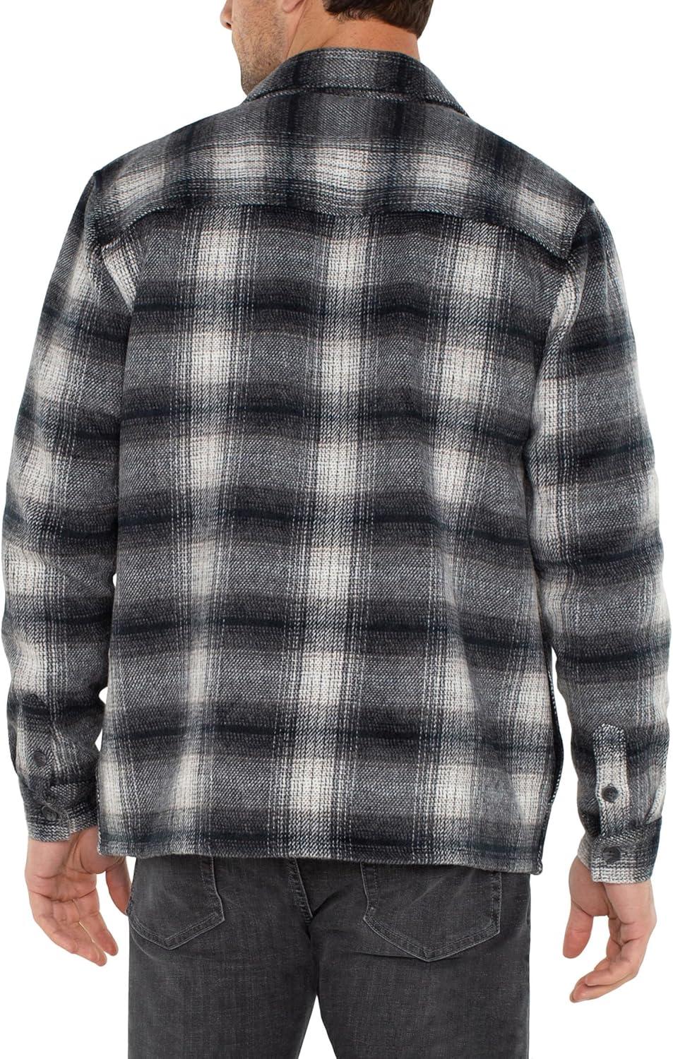 imageLiverpool Mens Shirt JacketNavy Grey Multi