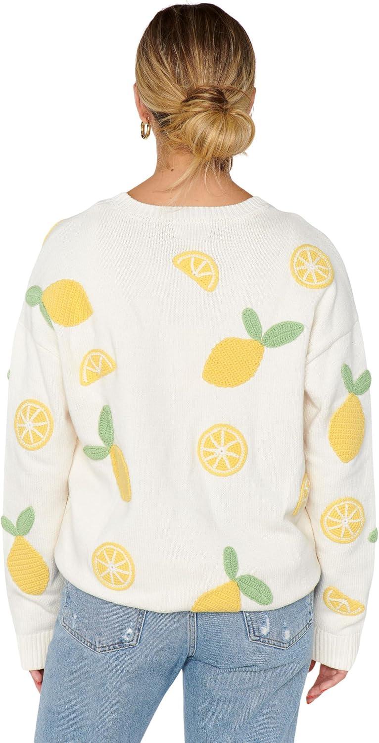 imageShow Me Your Mumu Womens Go to SweaterLemon Sorbet Knit