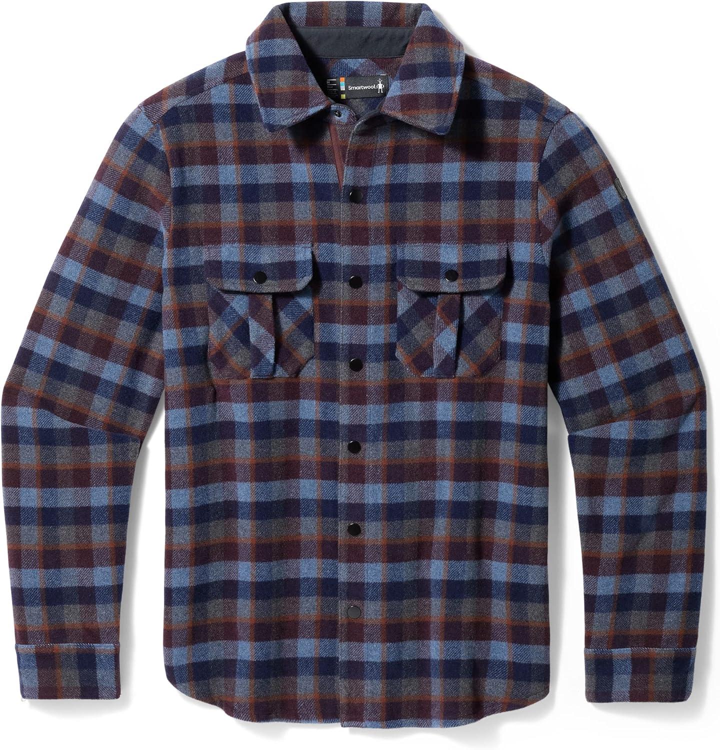imageSmartwool Mens Anchor Line Shirt JacketEggplant Plaid