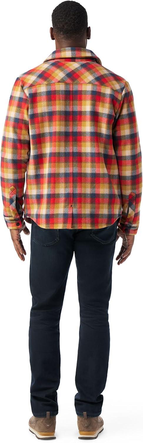 imageSmartwool Mens Anchor Line Shirt JacketRhythmic Red Plaid