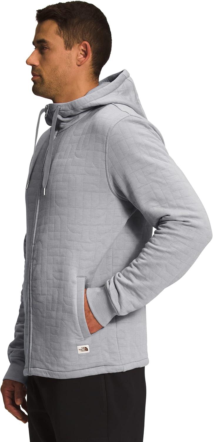 imageThe North Face womens Longs Peak Quilted Full Zip HoodieMeld Grey White Heather