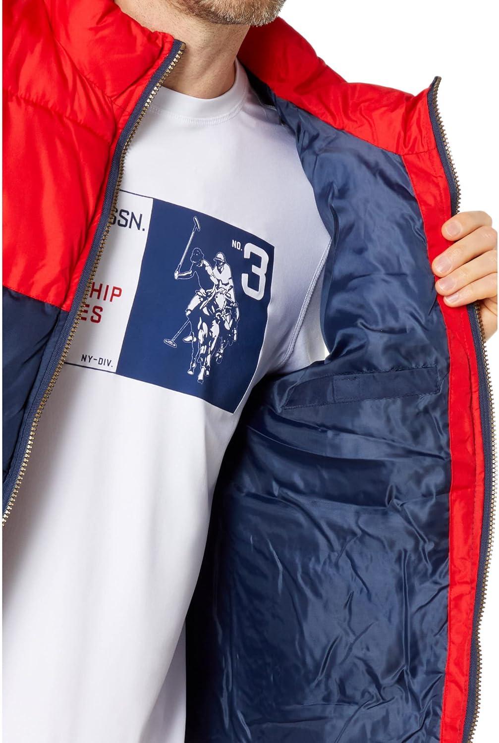 imageUS POLO ASSN ColorBlock Puffer VestClassic Navy